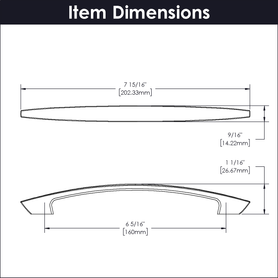 Velocity Collection Pull 6-5/16'' cc Polished Nickel Finish HH74732-14