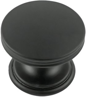 American Diner Collection Knob 1-3/8'' Diameter Matte Black Finish P2142-MB