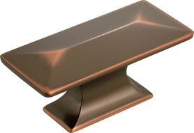 Bungalow Collection Knob 2-5/16'' x 1-1/16'' Oil-Rubbed Bronze Highlighted Finish P2152-OBH