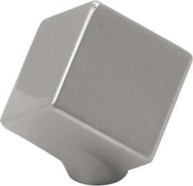 Euro-Contemporary Collection Knob 1-1/2'' Diameter Satin Nickel Finish P2160-SN