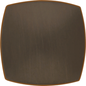 Euro-Contemporary Collection Knob 1-1/2'' Square Oil-Rubbed Bronze Highlighted Finish P2163-OBH