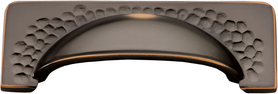 Craftsman Collection Cup Pull 3-3/4'' cc Oil-Rubbed Bronze Highlighted Finish P2174-OBH