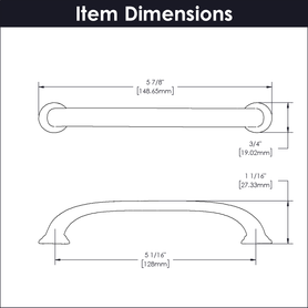 Zephyr Collection Pull 5-1/16'' cc Satin Nickel Finish P2282-SN