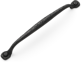 Refined Rustic Collection Pull 8-13/16'' cc Black Iron Finish P2995-BI