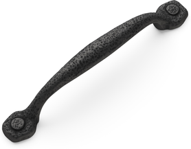 Refined Rustic Collection Pull 5-1/16'' cc Black Iron Finish P2998-BI