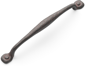 Refined Rustic Collection Appliance Pull 12'' cc Rustic Iron Finish P3005-RI