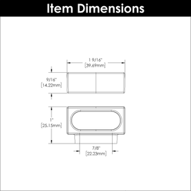Metropolis Collection Pull 7/8'' cc Satin Nickel Finish P3043-SN