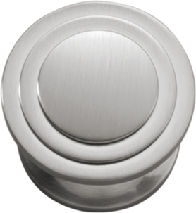 Deco Collection Knob 1-1/16'' Diameter Satin Nickel Finish P3102-SN