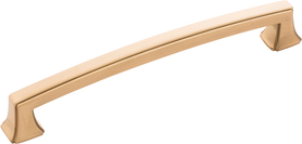 Bridges Collection Pull 6-5/16'' cc Brushed Golden Brass Finish P3235-BGB