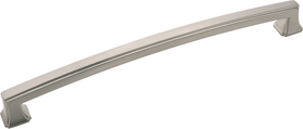 Bridges Collection Pull 8-13/16'' cc Satin Nickel Finish P3237-SN