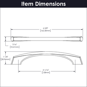 Greenwich Collection Pull 5-1/16'' cc Stainless Steel Finish P3371-SS