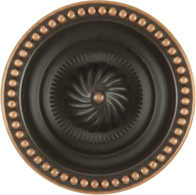 Roma Collection Knob 1-1/2'' Diameter Vintage Bronze Finish P3460-VB