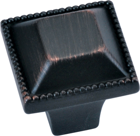 Altair Collection Knob 1'' Square Vintage Bronze Finish P3503-VB