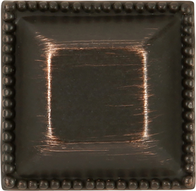 Altair Collection Knob 1'' Square Vintage Bronze Finish P3503-VB