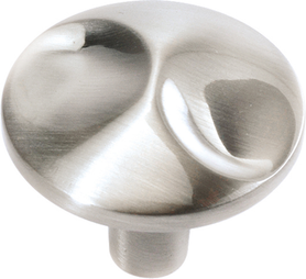 Surge Collection Knob 1-1/4'' Diameter Satin Nickel Finish P3592-SN