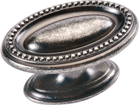 Altair Collection Knob 1-3/4'' x 1-1/8'' Black Nickel Vibed Finish P3600-BNV