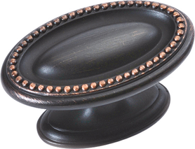 Altair Collection Knob 1-3/4'' x 1-1/8'' Vintage Bronze Finish P3600-VB