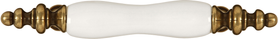 Tranquility Collection Pull 3'' cc White Finish P703-W