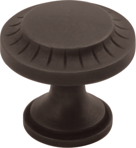 Vintage 1900 Collection Knob 1-3/16'' diam Black Iron Finish B056553-BI