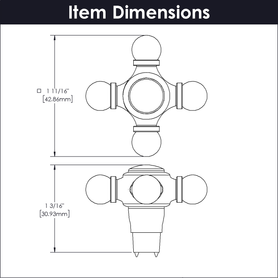 Fuller Collection Knob 1-11/16'' x 1-11/16'' Polished Nickel Finish B075061-14