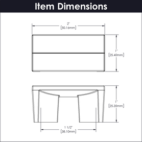 Avenue Collection Pull 1-1/2'' cc Polished Nickel Finish B076086-14