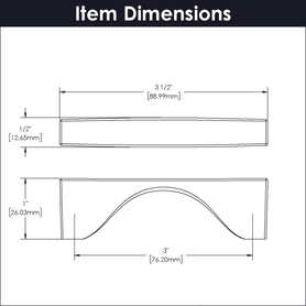 Channel Collection Pull 3'' cc Matte Black Finish B076148-MB