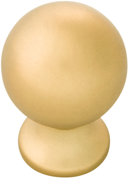 Fuller Collection Knob 1'' diam Brushed Golden Brass Finish B076288-BGB