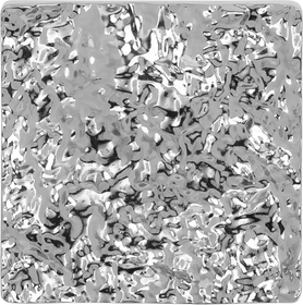 Luster Collection Knob 1-1/4'' diam Glass with Chrome Finish B076572-GLCH