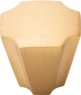 Monarch Collection Knob 1-1/8'' x 1-1/8'' Brushed Golden Brass Finish B076635-BGB
