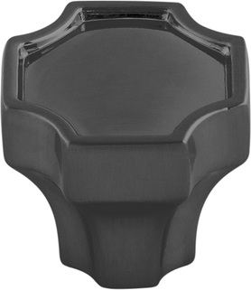 Monarch Collection Knob 1-1/4'' x 1-1/4'' Matte Black Finish B076636-MB