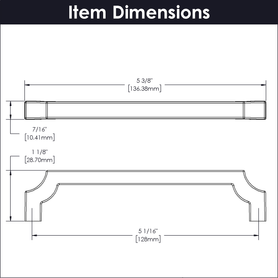 Monarch Collection Pull 5-1/16'' cc Champagne Bronze Finish B076642-CBZ