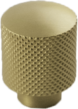 Verge Collection Knob 7/8'' diam Brushed Golden Brass Finish B076864-BGB