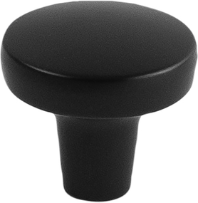 Emerge Collection Knob 1-5/16'' diam Matte Black Finish B077045-MB