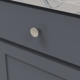Emerge Collection Knob 1-5/16'' diam Satin Nickel Finish B077045-SN