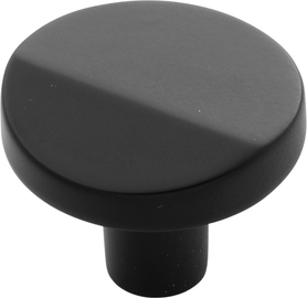 Veer Collection Knob 1-3/8'' diam Matte Black Finish B077153-MB