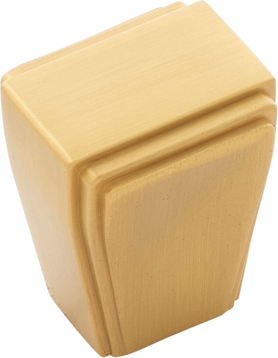 Belleclaire Collection Knob 1'' x 7/8'' Brushed Golden Brass Finish B077493-BGB