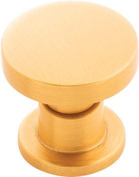 Urbane Collection Knob 1-1/4'' diam Brushed Golden Brass Finish B077944BGB