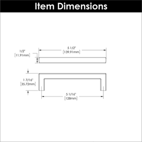Coventry Collection Pull 5-1/16'' cc Chrome Finish B077989CH