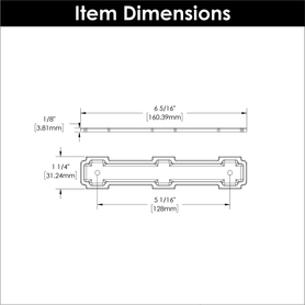 Coventry Collection Pull Backplate 5-1/16'' cc Satin Nickel Finish B077998SN