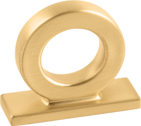 Corsa Collection Ring Knob 1-3/4'' x 5/8'' Brushed Golden Brass Finish B078787BGB