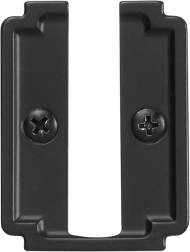 Pebble Collection Knob 1-3/4'' x 1-1/2'' Black Nickel Vibed Finish B079711-BNV