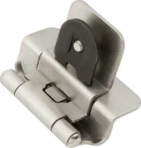 Hinge Double Demountable 3/8'' Inset 1/4'' Overlay Satin Nickel Finish P5312-SN