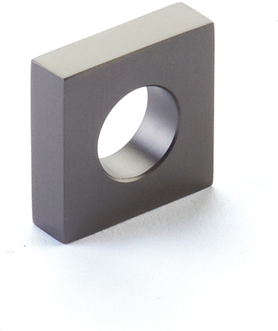 Cafe Knob, Modern Oval Slot, Gun Metal, 1'' Width, 7/8'' cc 10030-GM