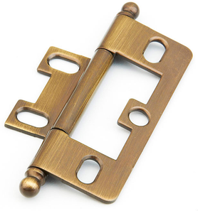 Hinge, Ball Tip Non-Mortise, Antique Brass 1100B-AB