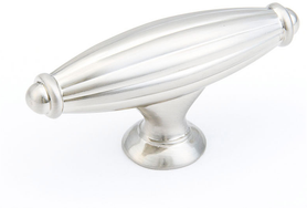 Northport Pull, Round Bases, Satin Nickel, 10'' cc 203-15