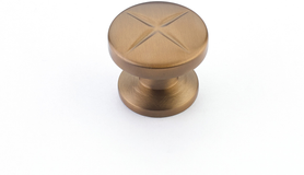 Northport Knob, Round, Brushed Bronze, 1-3/8'' dia 210-BBZ