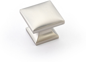 Northport Knob, Square, Satin Nickel, 1-3/8'' 219-15