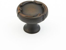 French Farm Knob, Round, Ancient Bronze, 1-5/16'' dia 260-ABZ