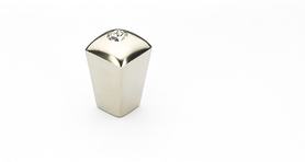 Skyevale Knob, Satin Nickel with Crystal, 1/2''  299-15