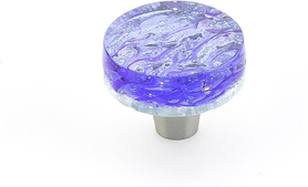 Ice Knob, Round, Blue Pearl, 1-1/2'' dia 31-PBL